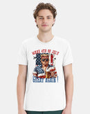 Trump Shirt Make 4th of July Great Again Beer Printed Trump Tshirt MAGA DOGE