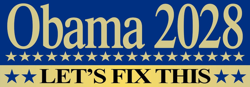 Michelle Obama for President Obama 2028 Printed Tshirt and FREE Bumper sticker