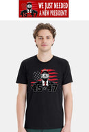Trump 45 47 Making America Great Again Short sleeve T-shirt FREE BUMPER STICKER