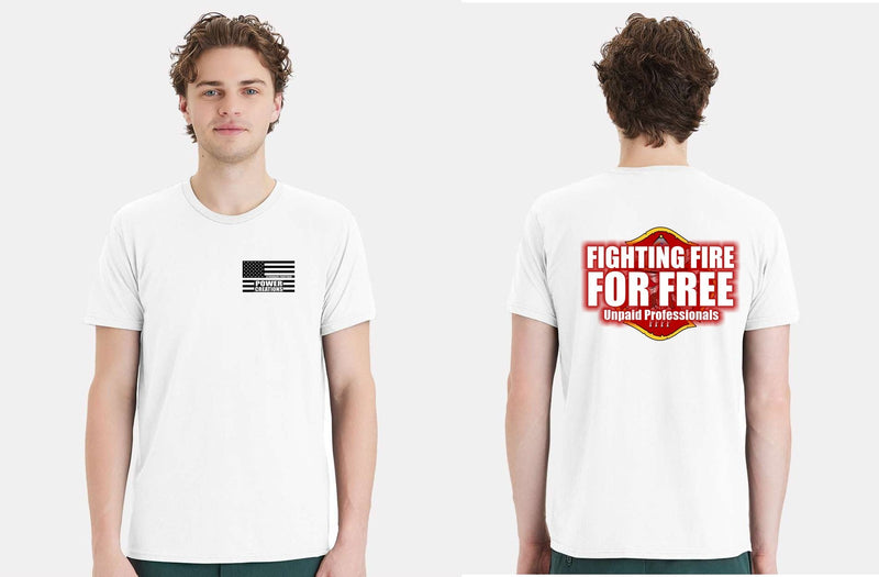 Firefighter T-shirt Fighting Fire for Free Printed Firefighter Shirt with Front
