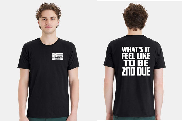 Firefighter Tshirt What's it feel like to be 2nd due Firefighter Short Sleeve