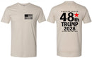 Trump 2028 Tshirt - 48th President of the United States Short Sleeve Trump Shirt