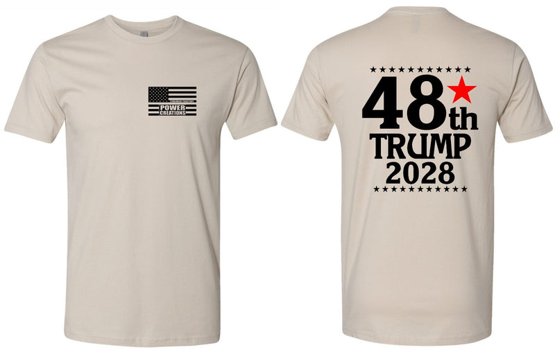 Trump 2028 Tshirt - 48th President of the United States Short Sleeve Trump Shirt