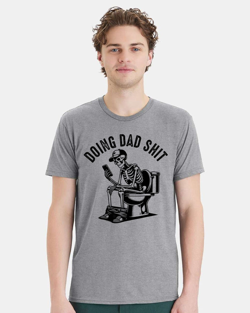 Doing Dad Sh*t Funny Fathers Day Gift For Father T shirt BLACK Logo Humor Gifts