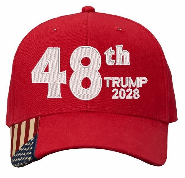 Trump 2028 Hat President 48th Make America Great Again MAGA Adjustable Ball Cap