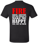 Firefighter Tshirt - Fire Sirens Grovers Federal Q Fire Department Tshirt Fire