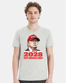 Trump 2028 Shirt - Keep America Great Trump 2028 Printed Short Sleeve Shirt MAGA
