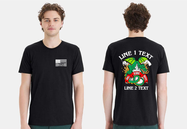 Volunteer Fire Dept. Dragon Short Sleeve Custom Shirt