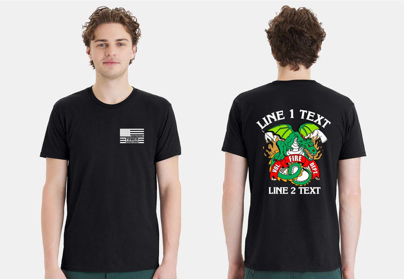 Volunteer Fire Dept. Dragon Short Sleeve Custom Shirt
