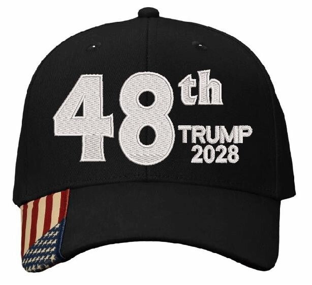 Trump 2028 Hat President 48th Make America Great Again MAGA Adjustable Ball Cap