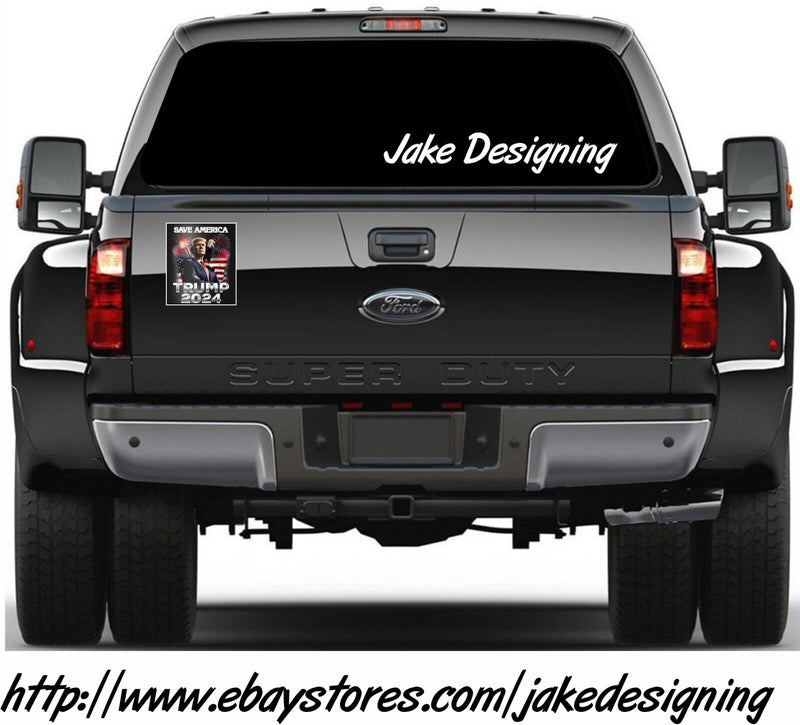 Trump 2024 Sticker SAVE AMERICA TRUMP 2024 Exterior Decal in Various Sizes