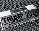 Trump 2024 Bumper Window Sticker Decal - BLACKOUT REFLECTIVE Bringing them with