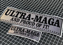Trump 2024 Bumper Window Sticker/Magnet - BLACKOUT REFLECTIVE "Ultra Maga"