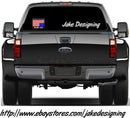 Trump 2024 USA Flag Bumper Sticker