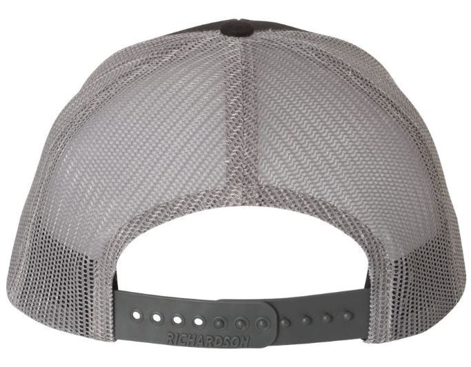 Trump Vance  Silver Leather Badge Hat Black/Charcoal Mesh Hat MAGA Save America