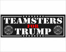 Teamsters for Donald Trump Bumper Sticker Black UAW Design