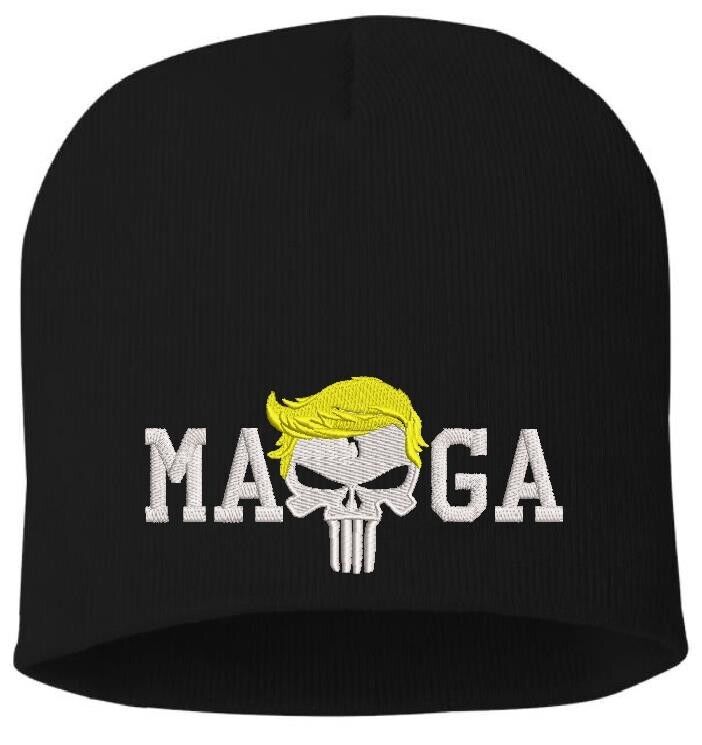 Trump 2024 Winter Hat MAGA PUNISHER Trump 2024 Winter Cuff or Beanie Hat