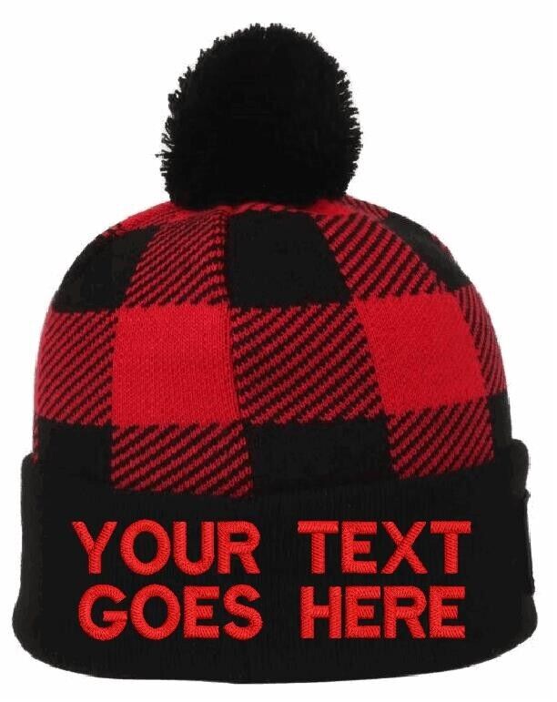 CUSTOM Embroidered Cuffed Beanie Winter Hat Embroidered Beanie Winter Custom Hat