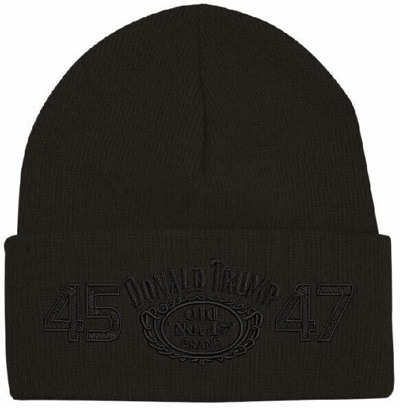 Trump Hat Old No. 47 Winter Trump Hat with BLACKOUT Embroidery Trump Winter Hat