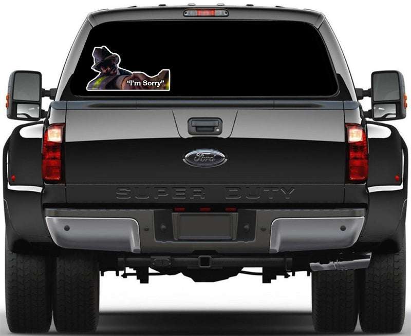 Firefighter Sticker Decal - I'm Sorry Back Draft Decal