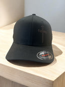 Jesus 3 Nail Cross Leatherette Badge Black Hat Option with FREE 4" 3 Nail Cross Decal in Black