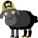 Firefighter Decal - Black Sheep Fire Deparment Outside UV Laminated Window Decal or Hardhat Decal