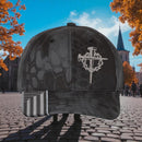 Jesus 3 Nail Cross with Crown Embroidered Adjustable Christ Jesus Hat - Casual Christian Snapback for Men & Women with Free 4" 3 Nail Decal
