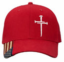 Christian Hats for Men Women Jesus 3 Nail Cross Hat Premium Snapback with Free 4" Decal Machine Washable Versatile Style