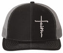 Christian Hats for Men Women Jesus 3 Nail FAITH Cross Embroidered Hat with FREE 4" 3 Nail Cross Decal