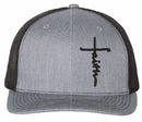 Christian Hats for Men Women Jesus 3 Nail FAITH Cross Embroidered Hat with FREE 4" 3 Nail Cross Decal