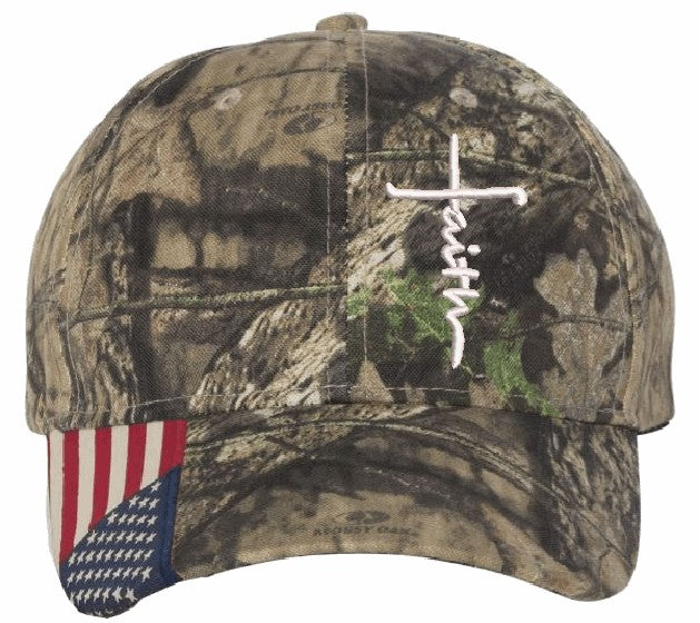 Christian Hats for Men Women Jesus 3 Nail FAITH Cross Embroidered Hat with FREE 4" 3 Nail Cross Decal