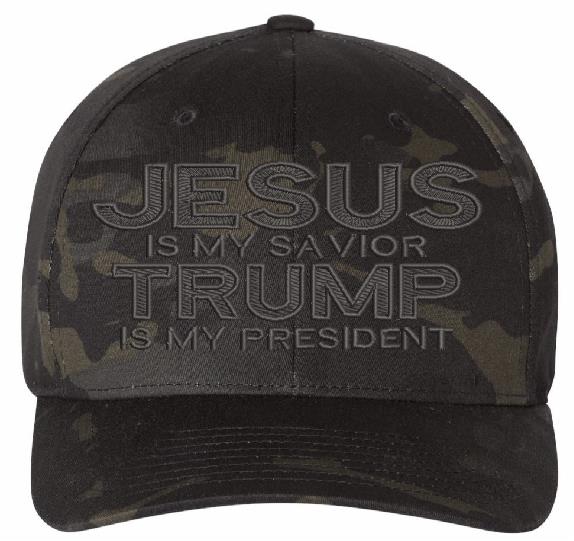 Jesus is my Savior TRMP is my President Embroidered MAGA Hat