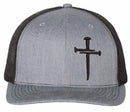 Christian Hats for Men Women Jesus 3 Nail Cross Hat Premium Snapback with Free 4" Decal Machine Washable Versatile Style