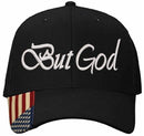Christian Hats for Men Women BUT GOD Embroidered Hat with FREE 4" 3 Nail Cross Decal