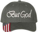 Christian Hats for Men Women BUT GOD Embroidered Hat with FREE 4" 3 Nail Cross Decal