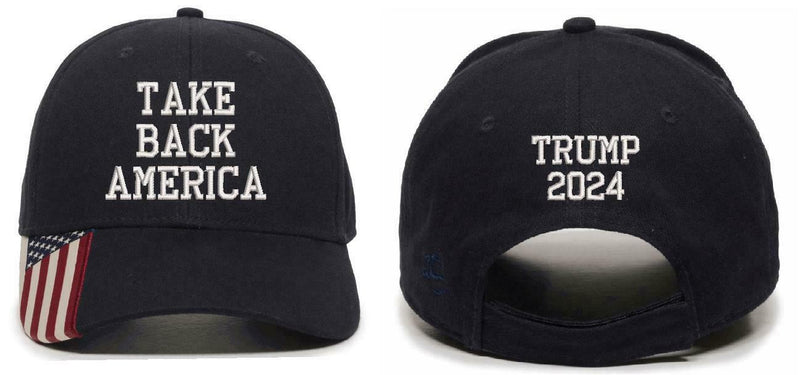 Donald Trump Hat "Take America Back" with TRUMP 2024 on the back - Various Hats