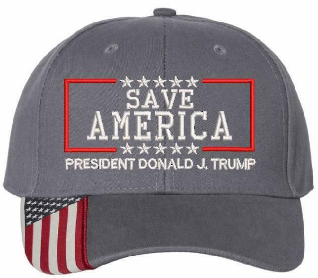 Save America Trump 2024 Donald J Trump Embroidered Hat - Adjustable Hat MAGA