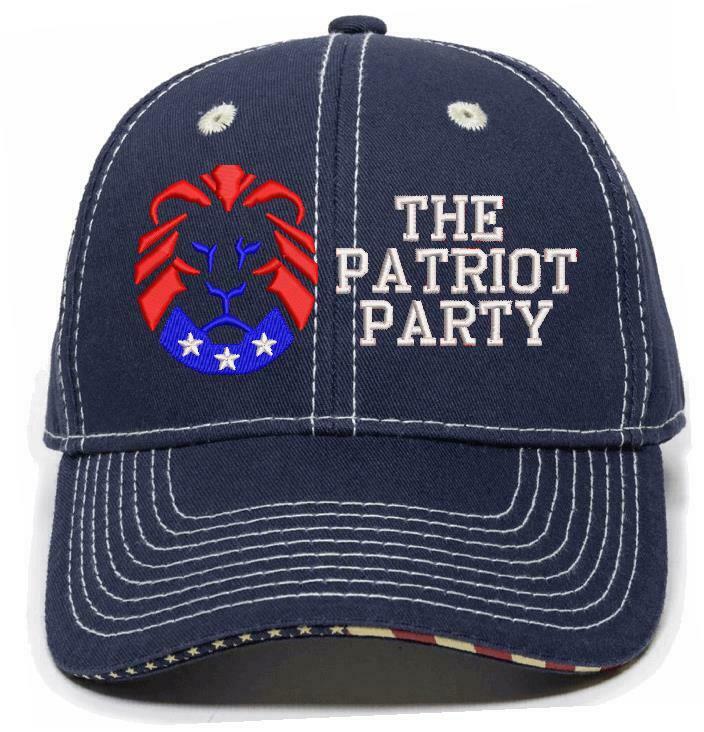 The Patriot Party LION Hat - Embroidered USA-300/Mossy Adjustable Hat TRUMP 2024