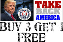 Trump 2024 Take Back America The Patriot Party Bumper Sticker 8.7" x 3" MAGA