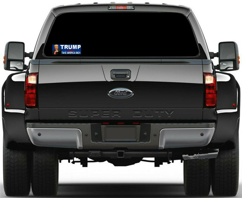 Trump President TAKE AMERICA BACK MAGA 2024 Bumper Sticker 8.7" x 3" Trump 2024