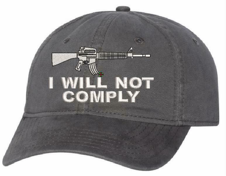 I will not comply Hat Embroidered AH-35 UNSTRUCTURED HAT - 2nd amenemdment hat - Powercall Sirens LLC