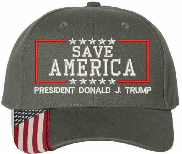 Save America Trump 2024 Donald J Trump Embroidered Hat - Adjustable Hat MAGA