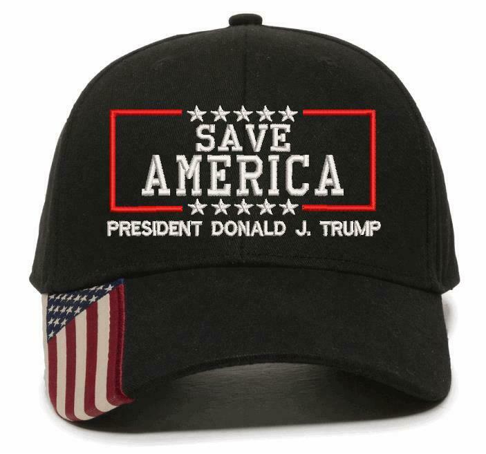 Save America Trump 2024 Donald J Trump Embroidered Hat - Adjustable Hat MAGA
